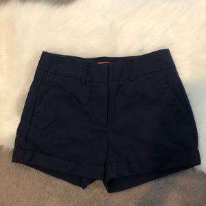 Patrizia Luca Milano Navy Cuffed Shorts